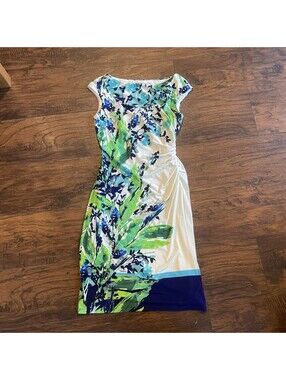 NWT Lauren Ralph Lauren Floral Sleeveless Dress Size 6
